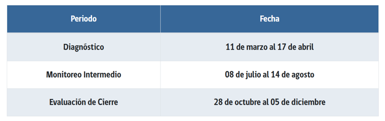 Calendario Prueba DIA 2025
