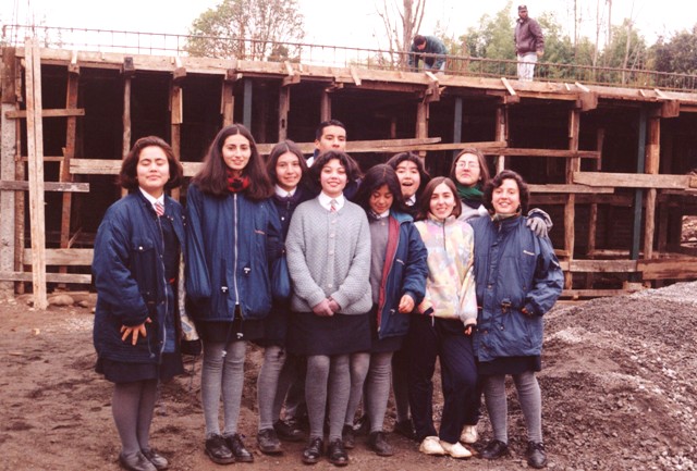 Alumnas en tijerales